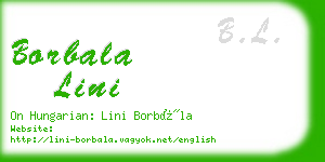 borbala lini business card